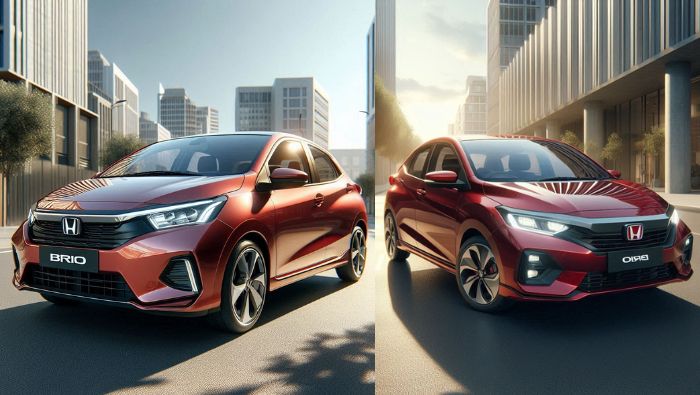 Ilustrasi Mobil Honda Brio Terbaru 2025.